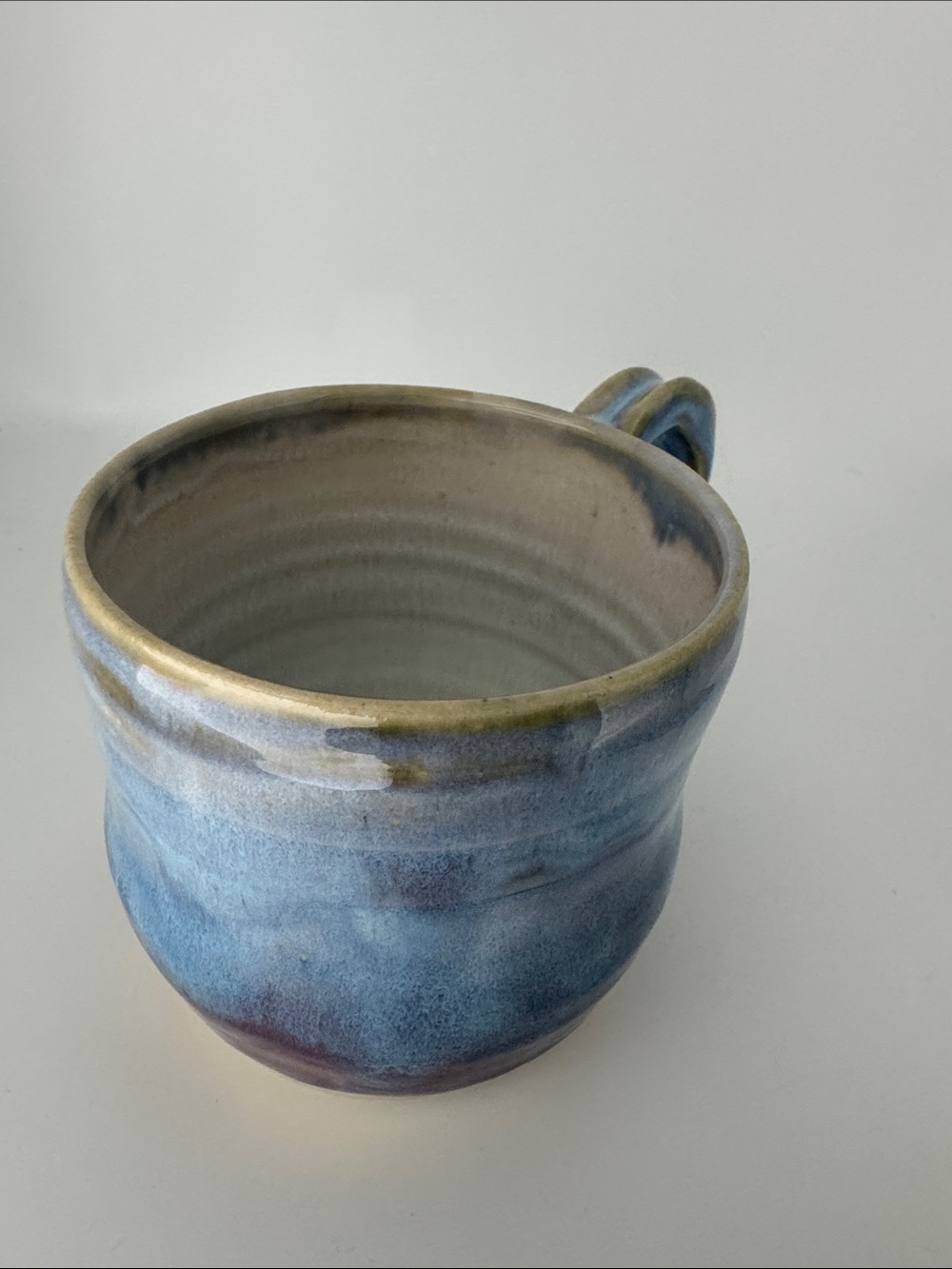 Handcrafted Blue purple Ceramic Mug